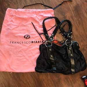 Black authentic Francesco Biasia bag